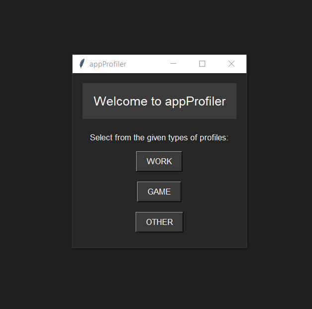 Application Profile Launcher